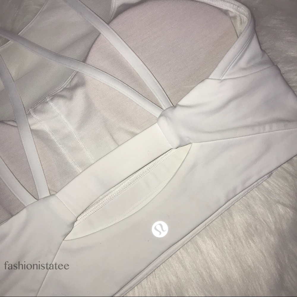 NWT LULULEMON CLIP IN LONG BRA WHITE - - Size 10 - Picture 2 of 8